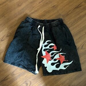 Black Star Print Men's Shorts